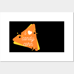 I Love Candy Corn - Funny Halloween 2020 (Black) Posters and Art